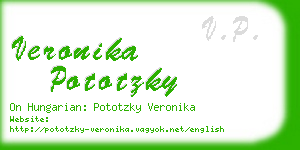 veronika pototzky business card